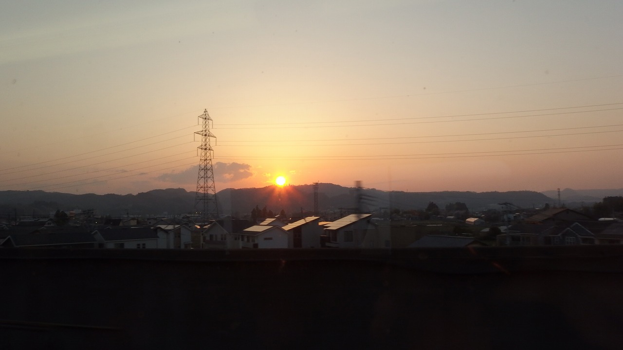 夕暮れ時の風景