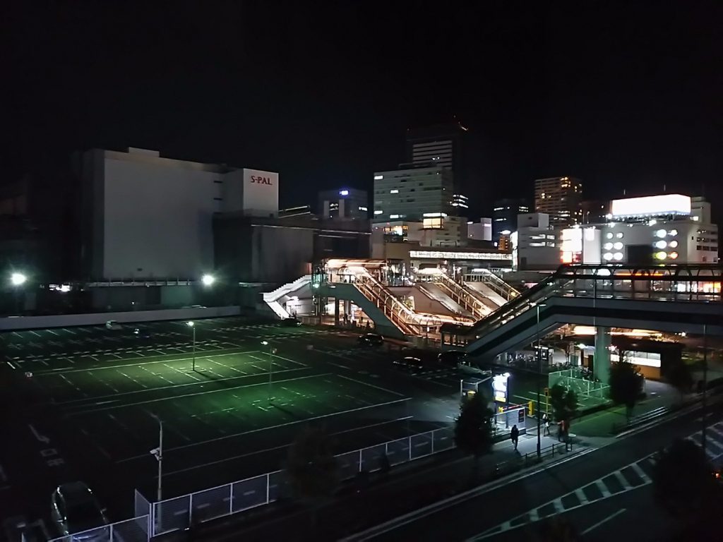 仙台駅東口夜の様子